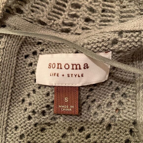 SON0MA Shrug Army Green Cable knit design - Picture 7 of 7